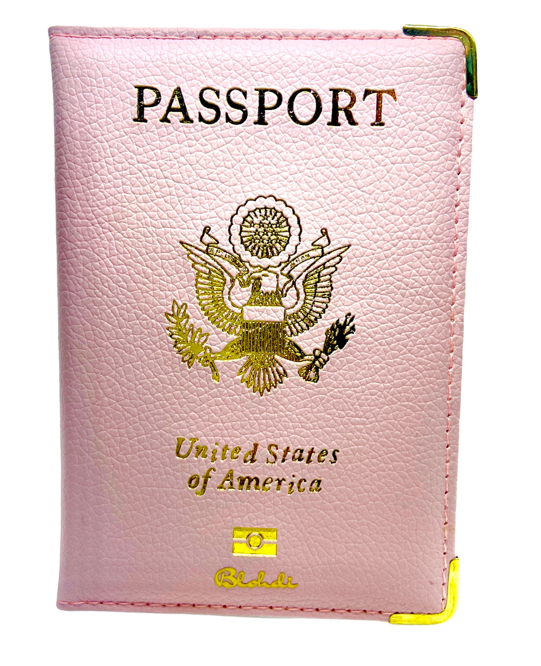 Passport Cover: Pink & Gold