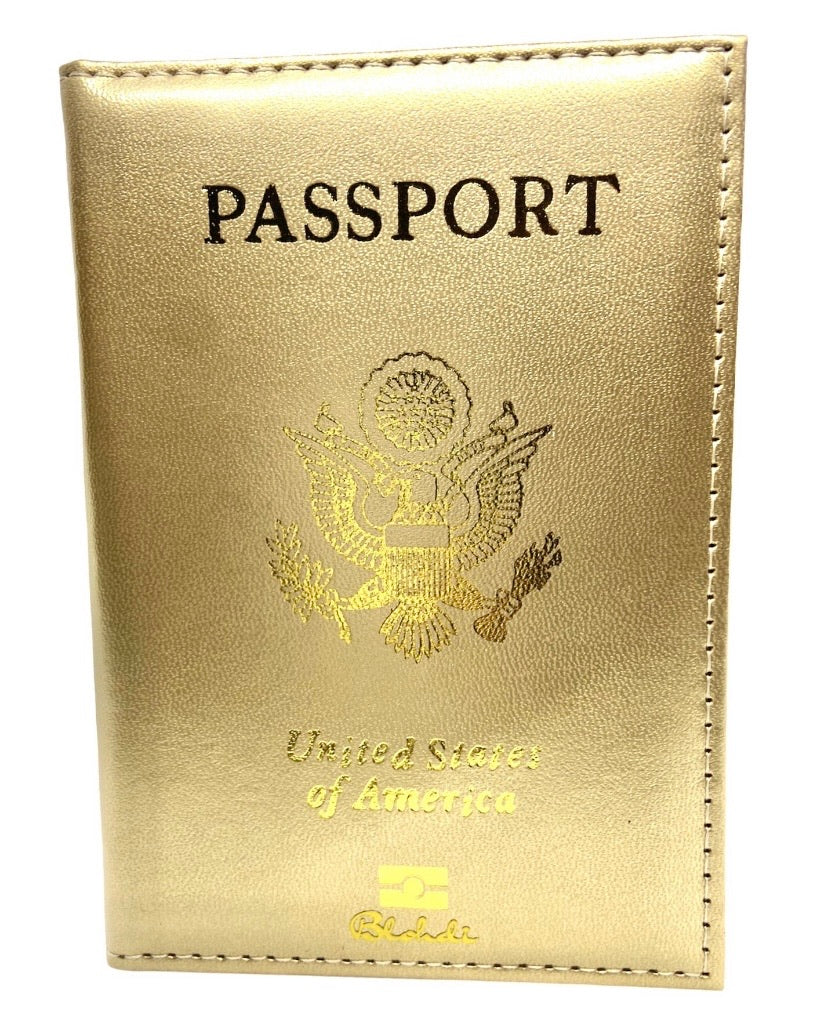 Passport Cover: Gold on Gold