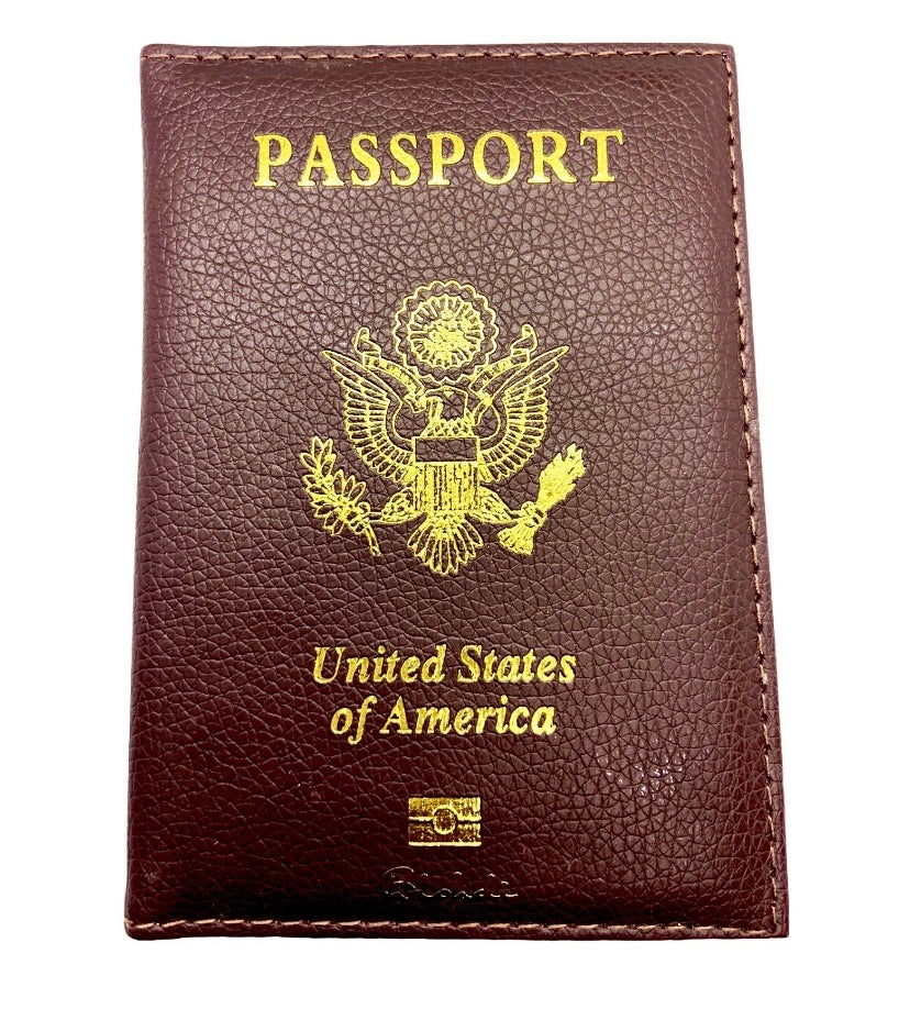Passport Cover: Wood Brown